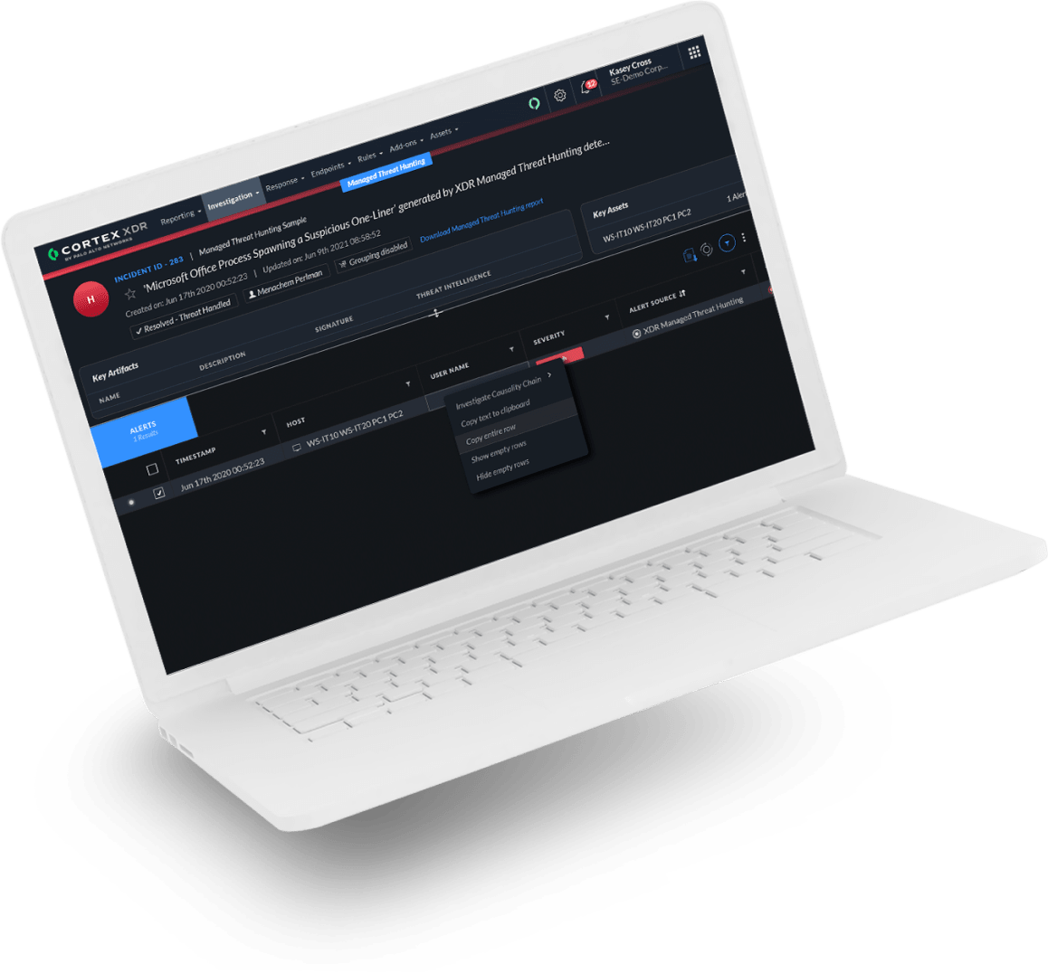 Services managés de traque des menaces (MTH) Cortex XDR