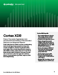 Fiche technique Cortex XDR