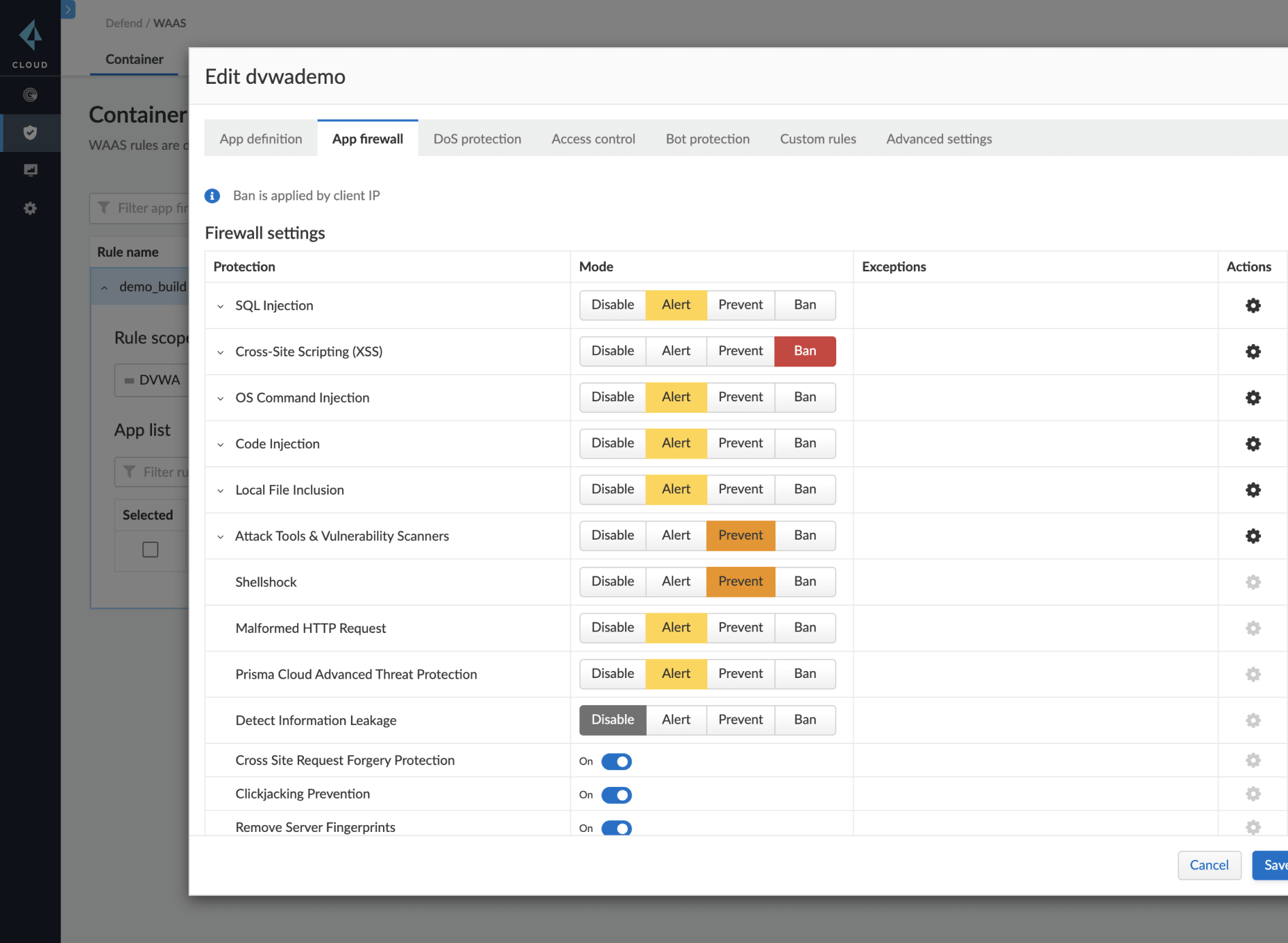 Protection contre le top 10 des risques de l’OWASP