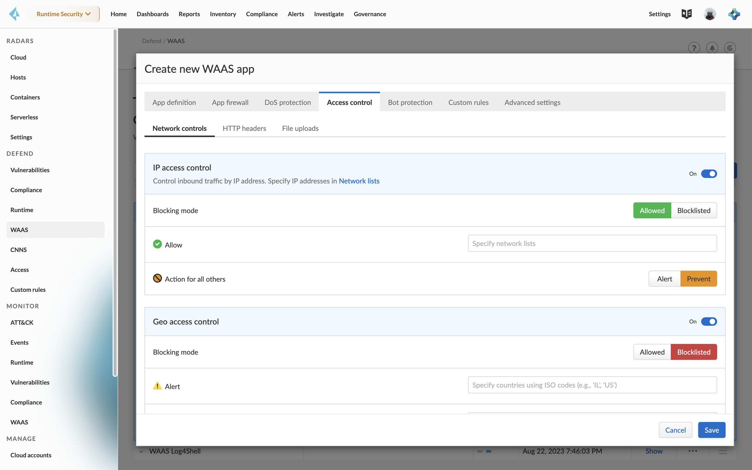 Contrôle des accès