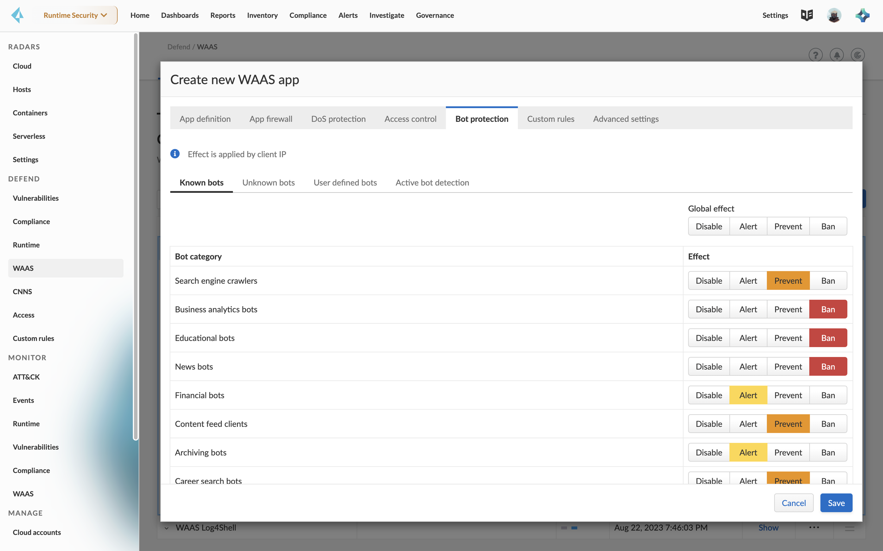 Gestion des risques liés aux bots