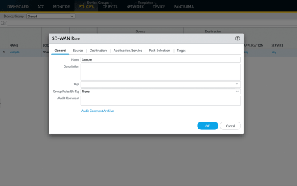 Service PAN-OS SD-WAN