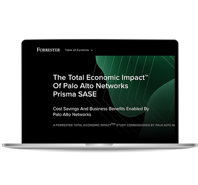 Étude Total Economic Impact<sup>&trade;</sup> de Palo Alto Networks Prisma SASE
