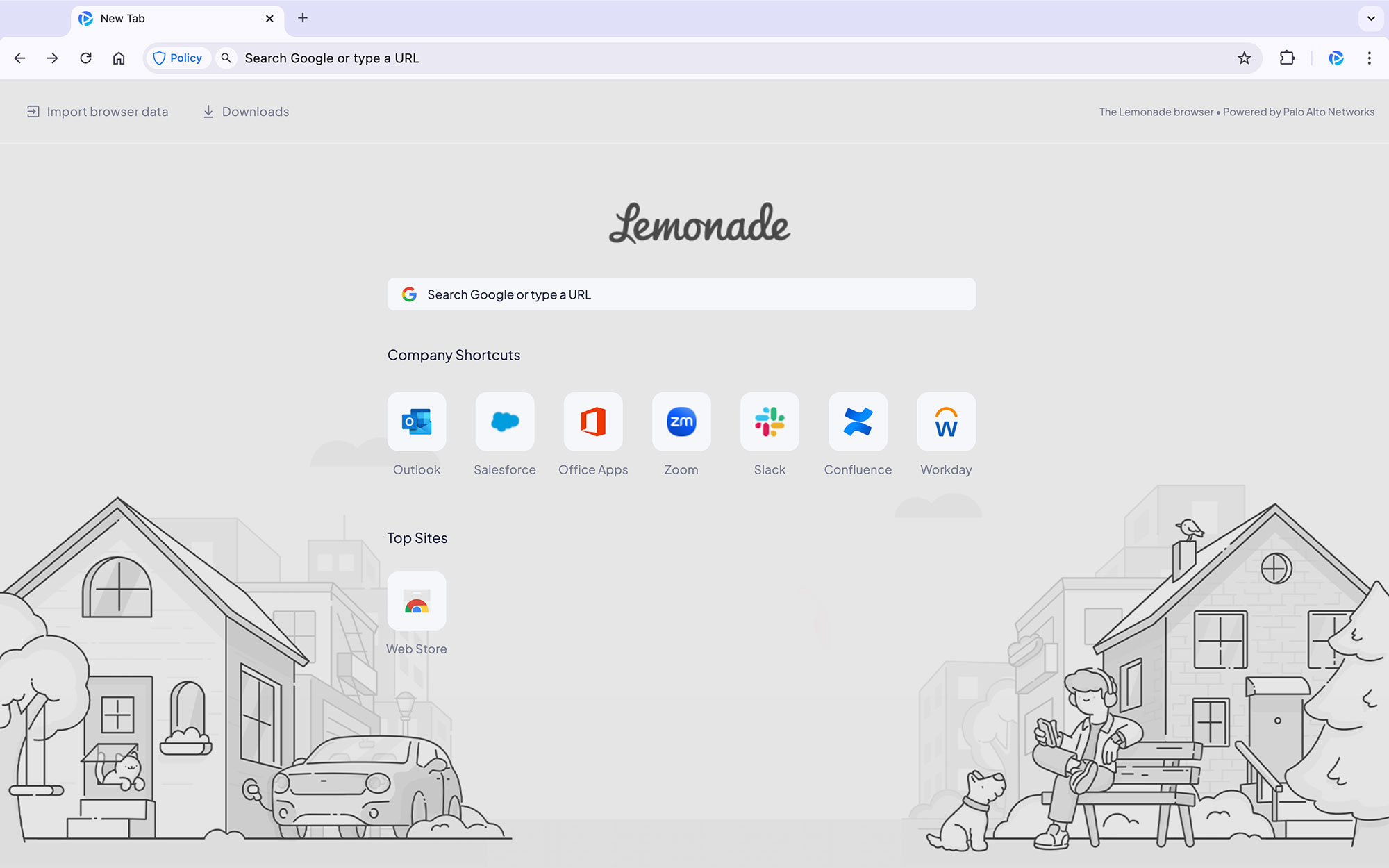 pab lemonade nouvel onglet
