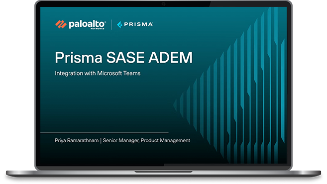 Intégration de Prisma SASE avec Microsoft Teams 