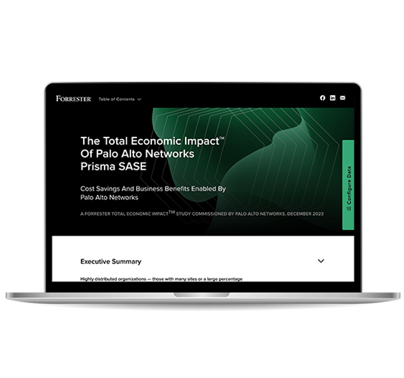 Étude Total Economic Impact™ de Palo Alto Networks Prisma SASE
