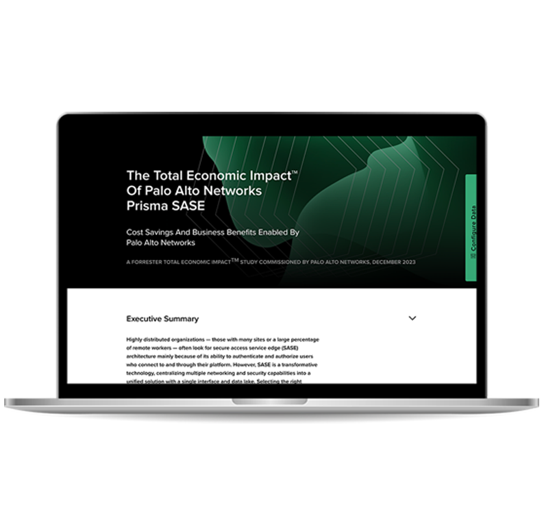 Étude Total Economic Impact™ de Palo Alto Networks Prisma SASE