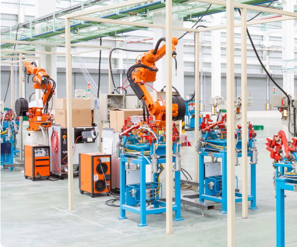 Bras robotique dans une usine