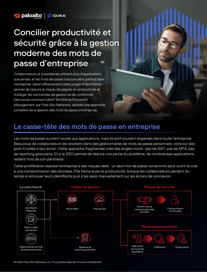 Concilier productivité et sécurité grâce à la gestion moderne des mots de passe en entreprise			